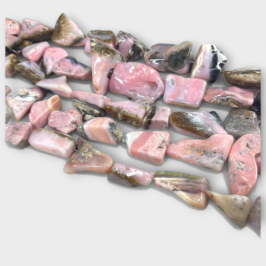 Pink Opal, Large Rough Polished Freeform Nuggets-0