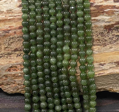 Nephrite aka Jade A Grade Round 6mm 8mm-2