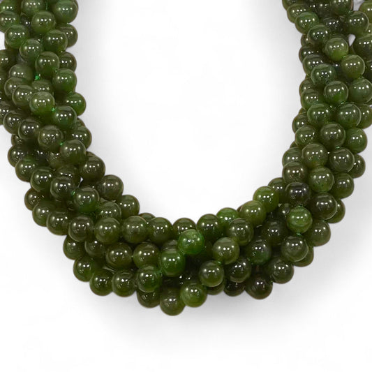 Nephrite aka Jade A Grade Round 6mm 8mm-0
